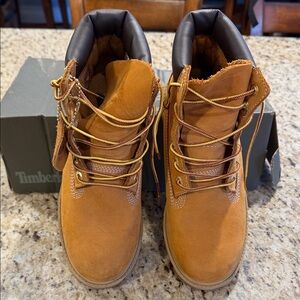 Timberland Men's Wheat Suede Work Boots - Chestnut/Tan